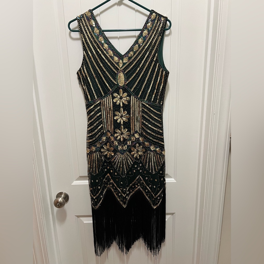 1920’s flapper girl costume with all accessories
